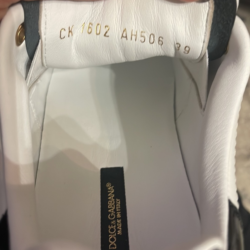 Dolce & Gabbana Calfskin nappa Portofino sneakers with lettering - Picture 13 of 15
